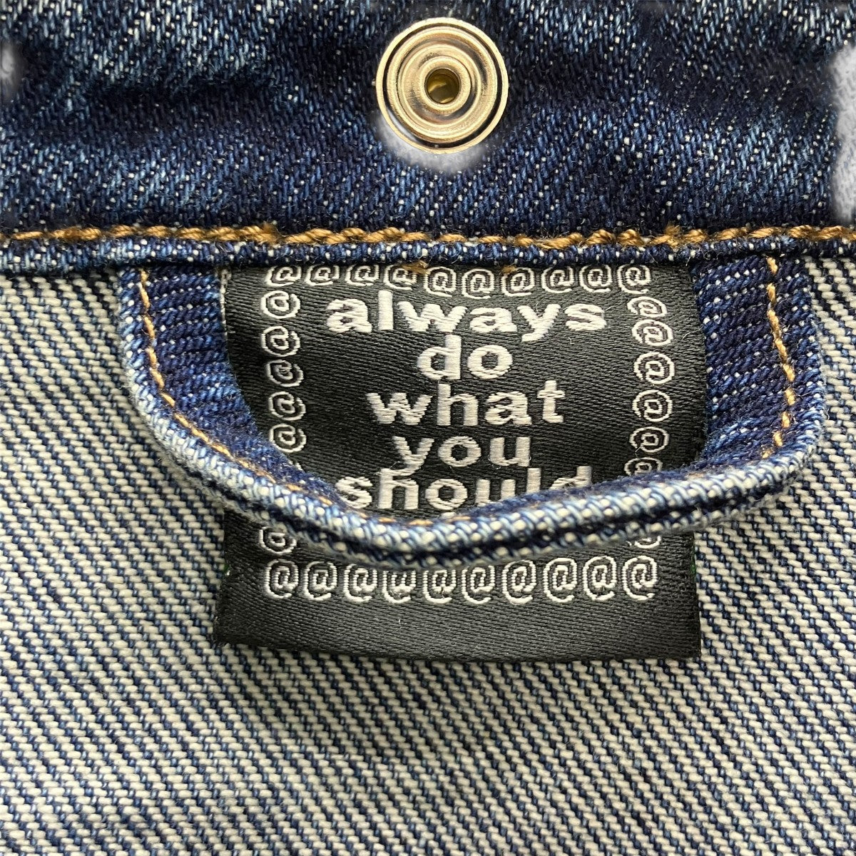 indigo grey silver label denim jacket