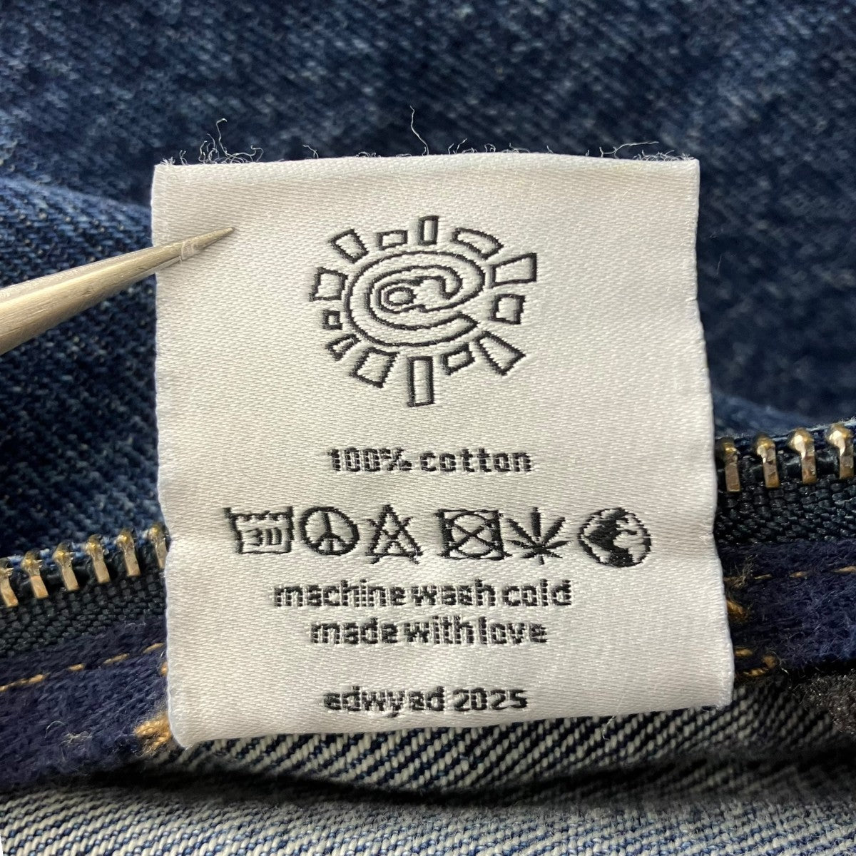 indigo grey silver label denim jacket