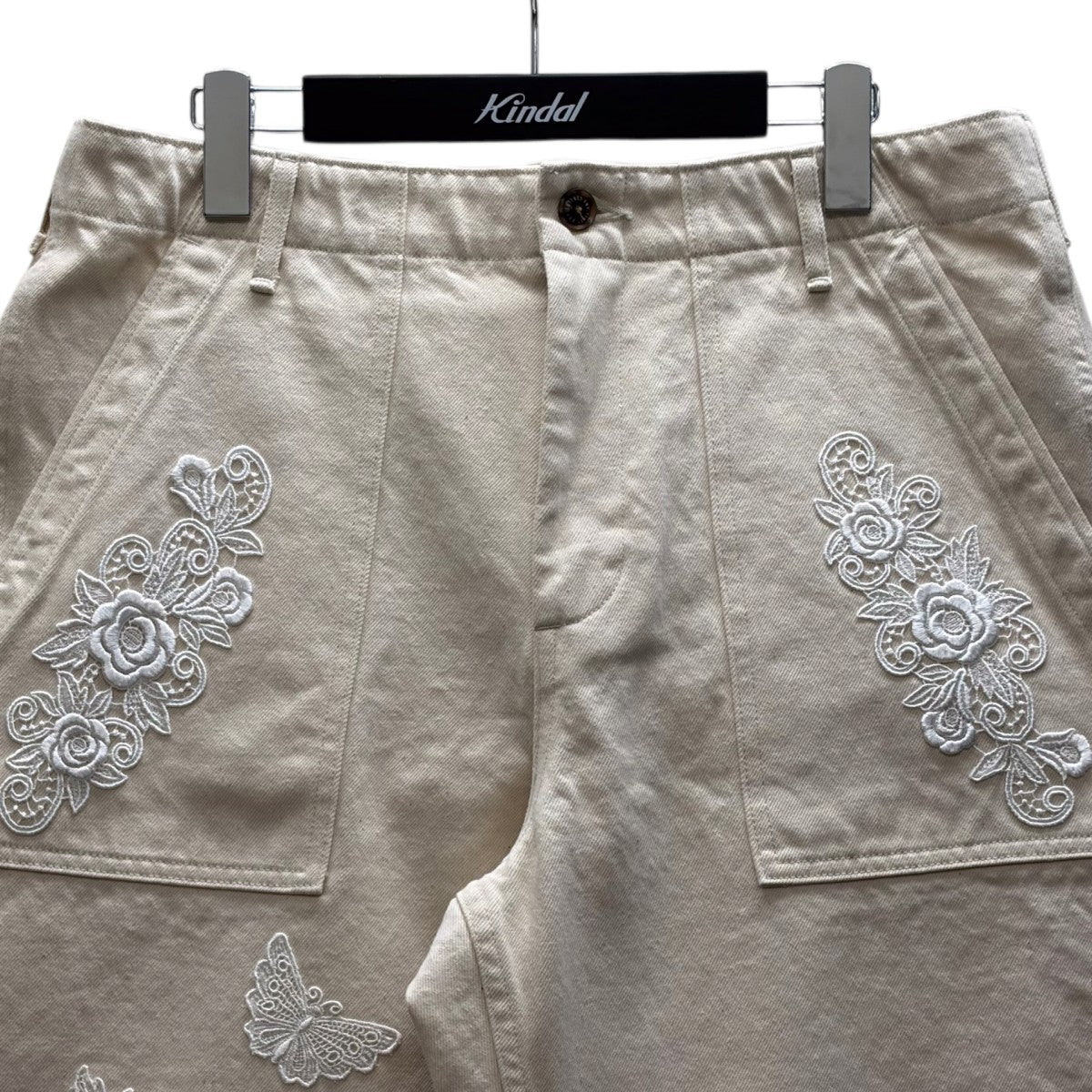 26SS LACE PATCH DENIM BAKER ベイカーパンツ