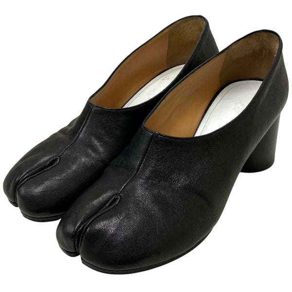 美品　Maison Margiela　足袋　TABI　パンプス　ヒール　黒　箱 Maison Margiela(メゾンマルジェラ) TABI足袋ヒールパンプスS58WL0221