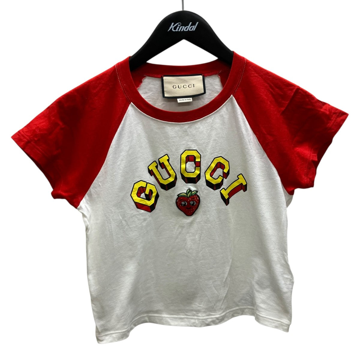 ロゴプリントアップリケTシャツ