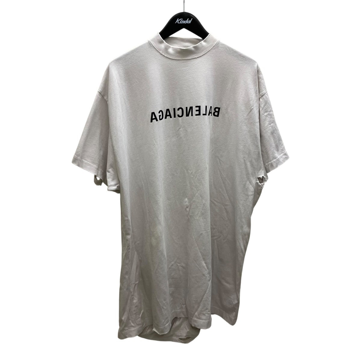Mirror Logo Oversized T-Shirt ダメージ加工ミラーロゴ オーバーサイズ 半袖Tシャツ