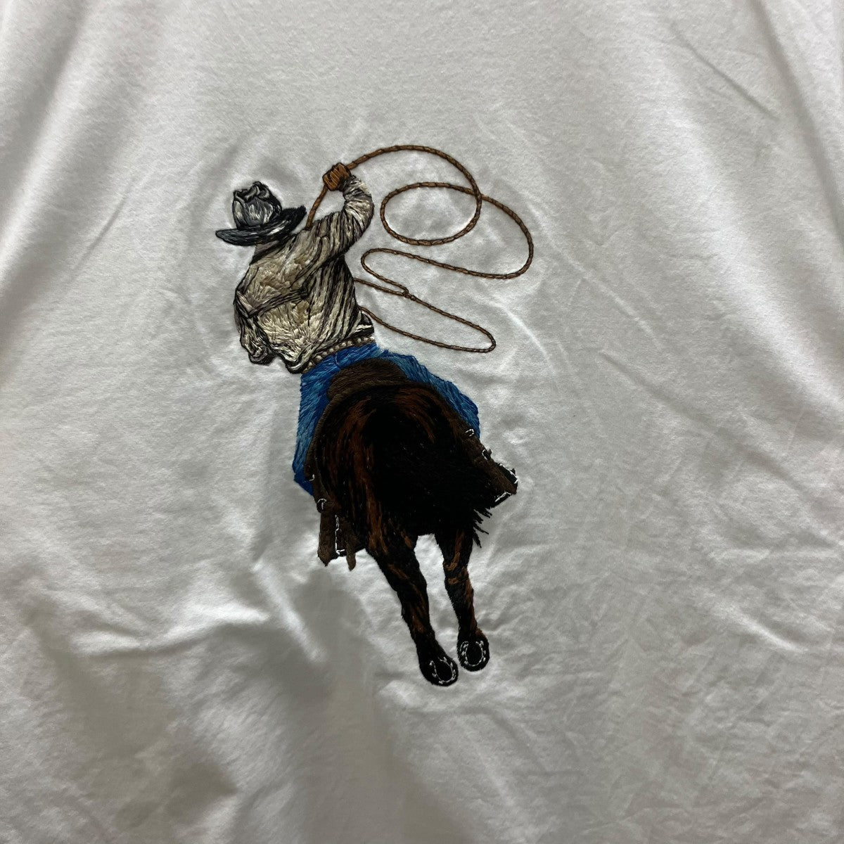 24AW カウボーイロゴ刺繍Tシャツ