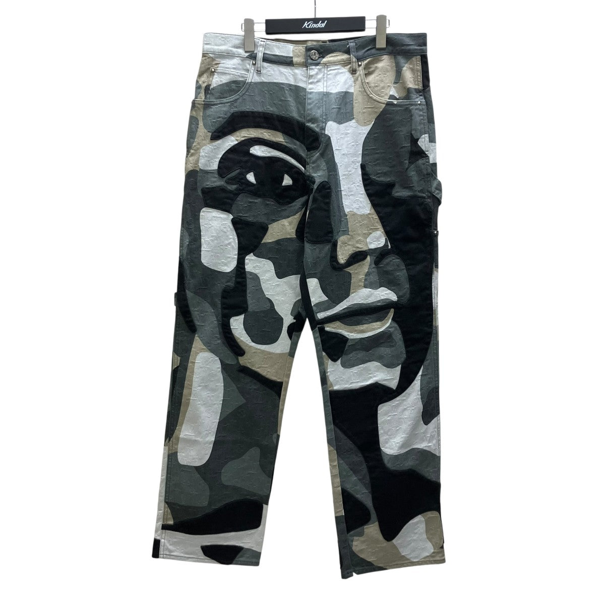 23AW Kidsuper Monogram Patchwork Denim Pants パッチワークポートレートデニムパンツ