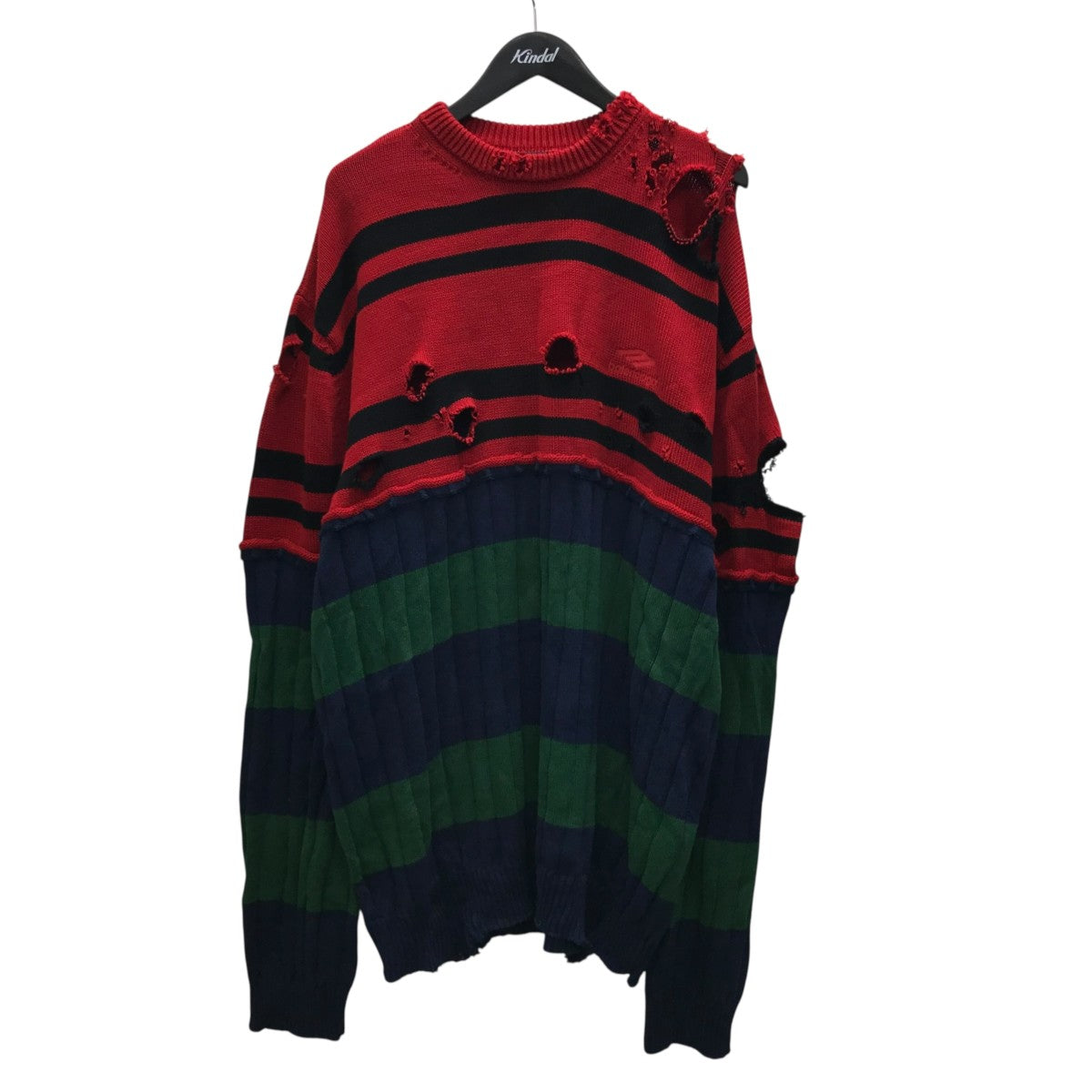 Crash knit ダメージ加工ニット