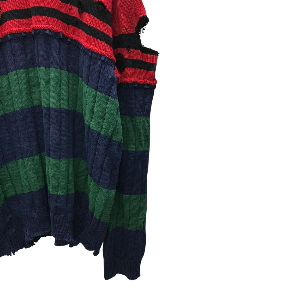 Crash knit ダメージ加工ニット