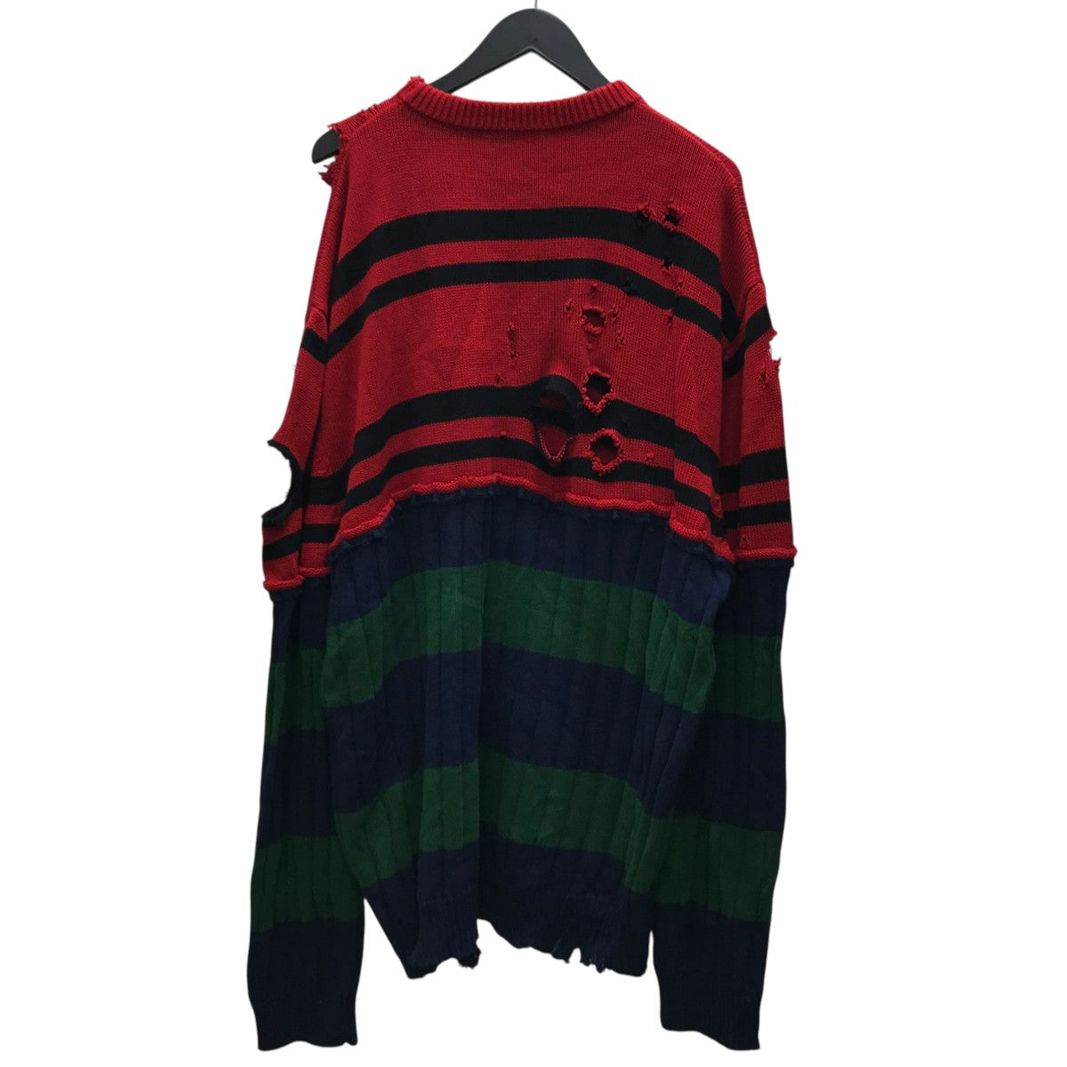 Crash knit ダメージ加工ニット