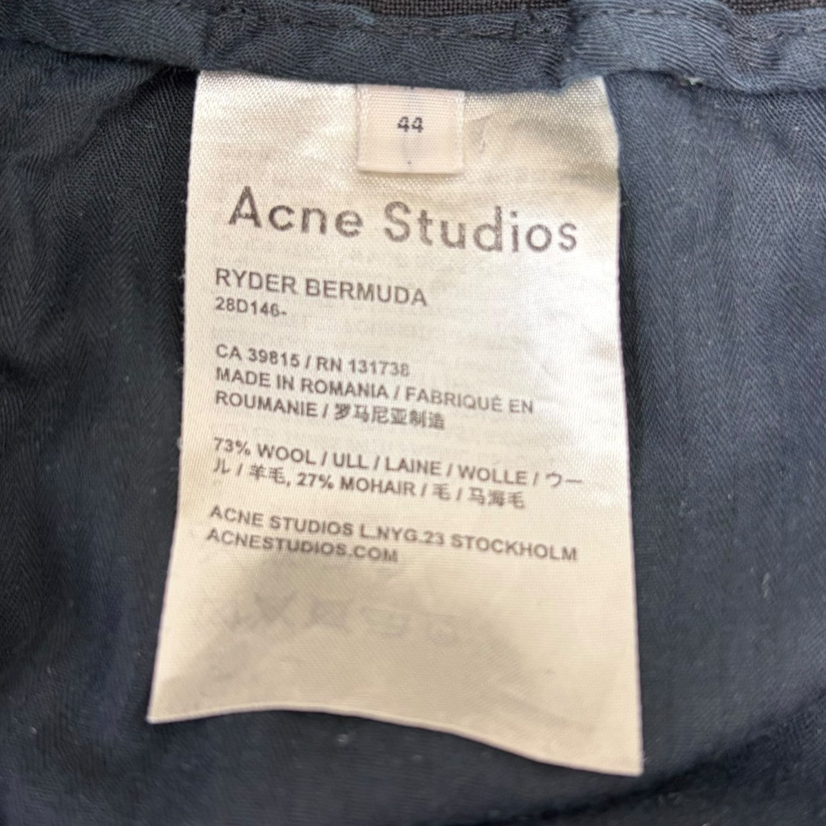 RYDER BERMUDA ショートパンツ