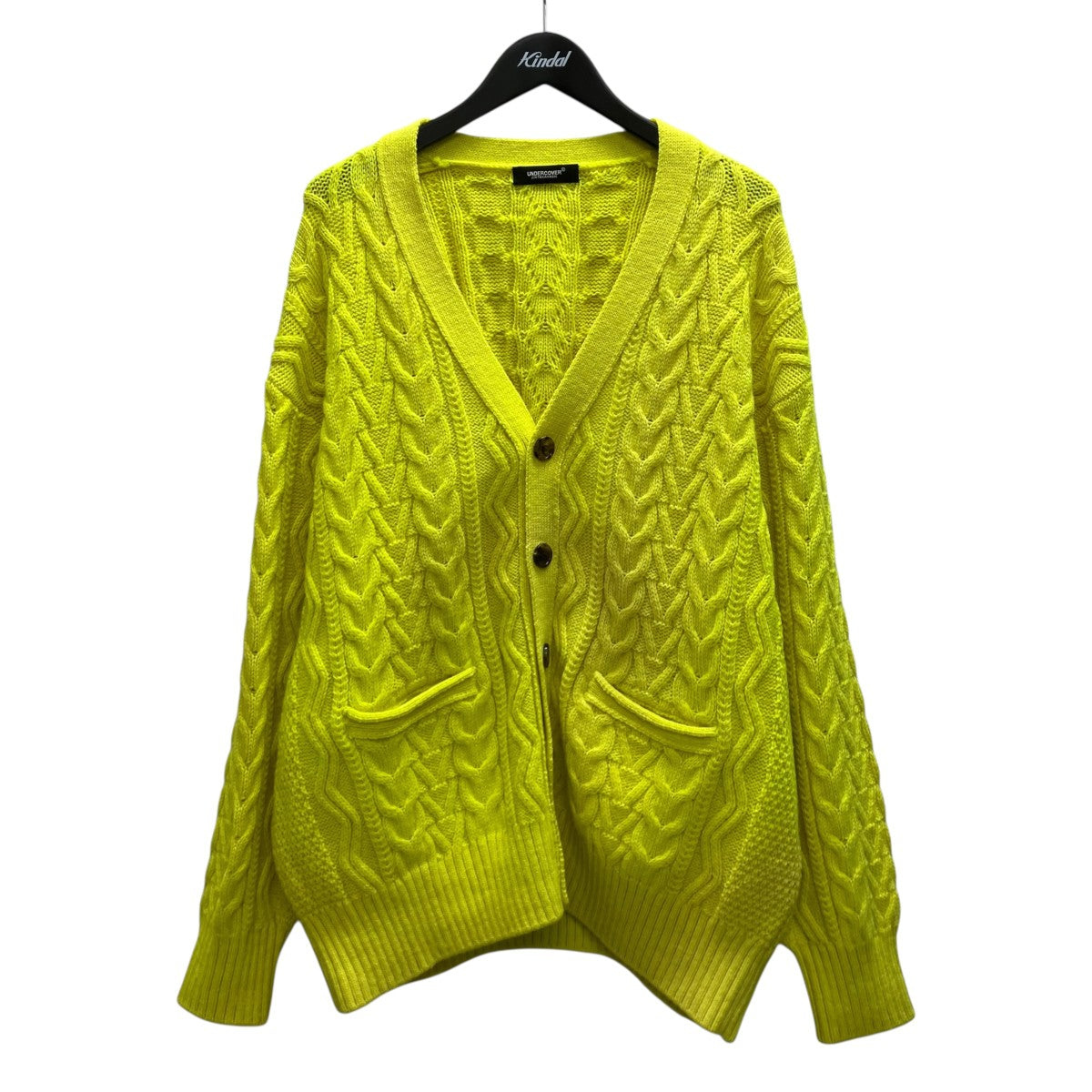 22AW NEON CABLE KNIT CARDIGAN 厚手カーディガン