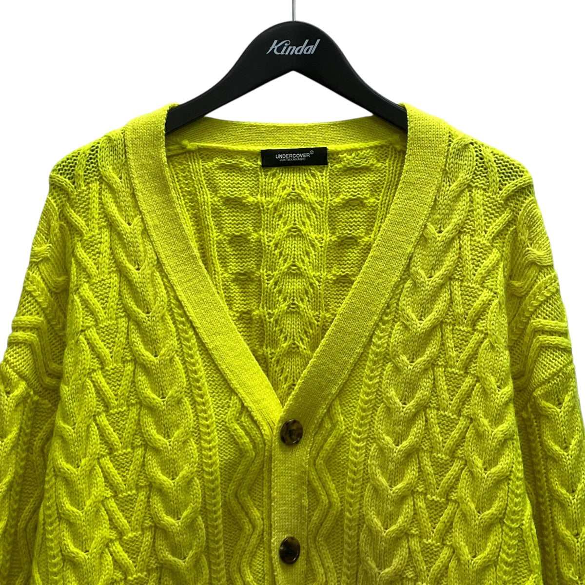 22AW NEON CABLE KNIT CARDIGAN 厚手カーディガン