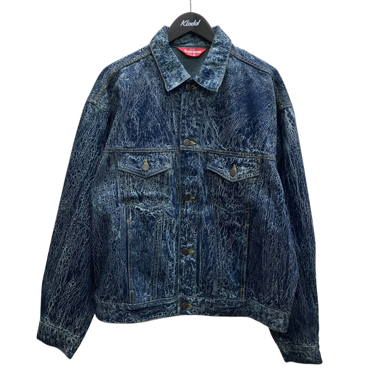 23FWCrackle Denim  Trucker Jacketデニムジャケット