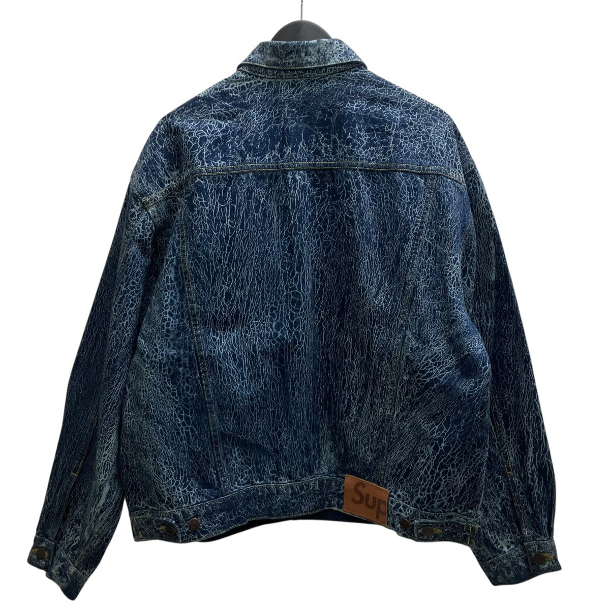 23FWCrackle Denim  Trucker Jacketデニムジャケット