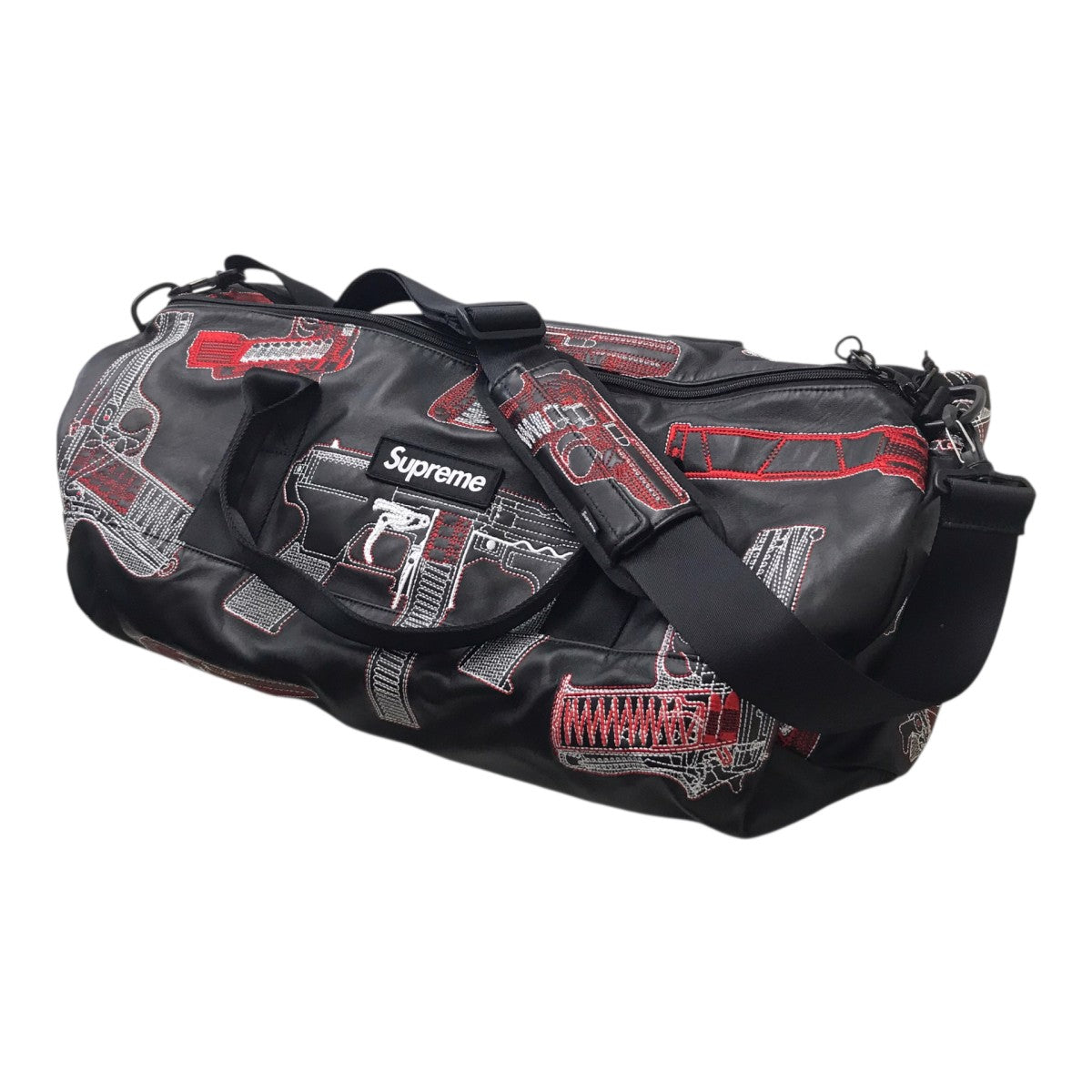 26SSGuns Embroidered Leather Duffle Bagボストンバッグ