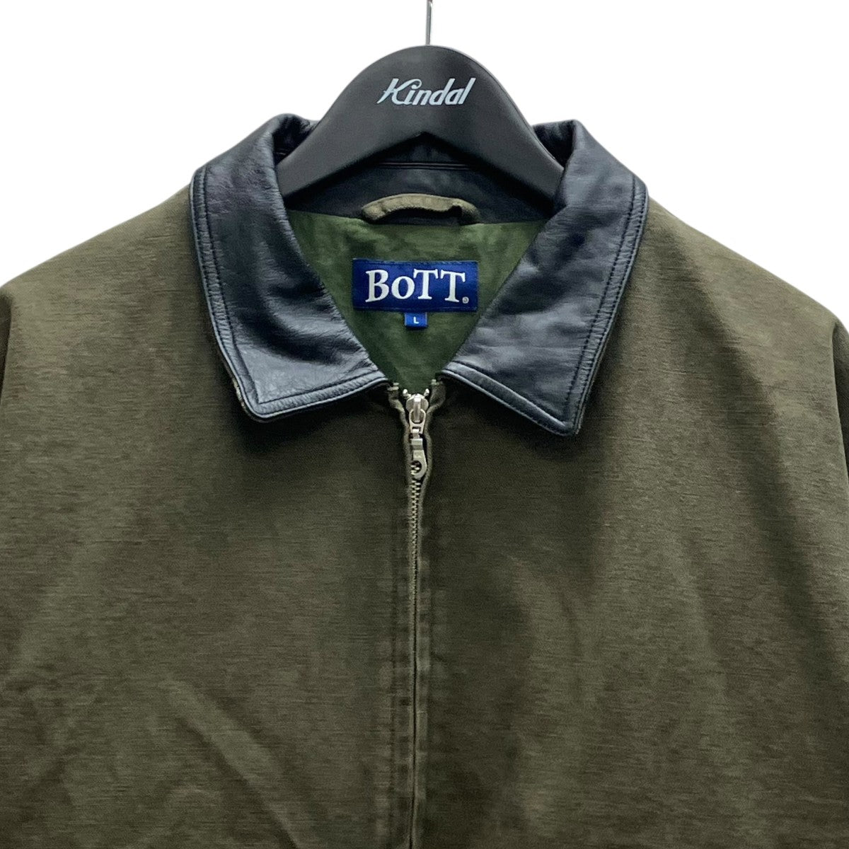 Leather Collar Work Jacket レザーカラーワークジャケット