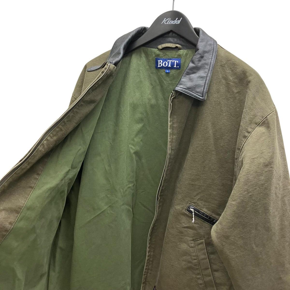 Leather Collar Work Jacket レザーカラーワークジャケット