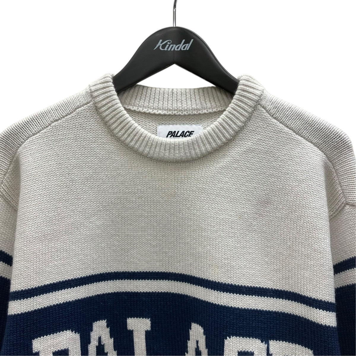 PALACE 26SSCOLLEGE STRIPE KNITニットセーター 古着・中古-2枚目のアイテム画像