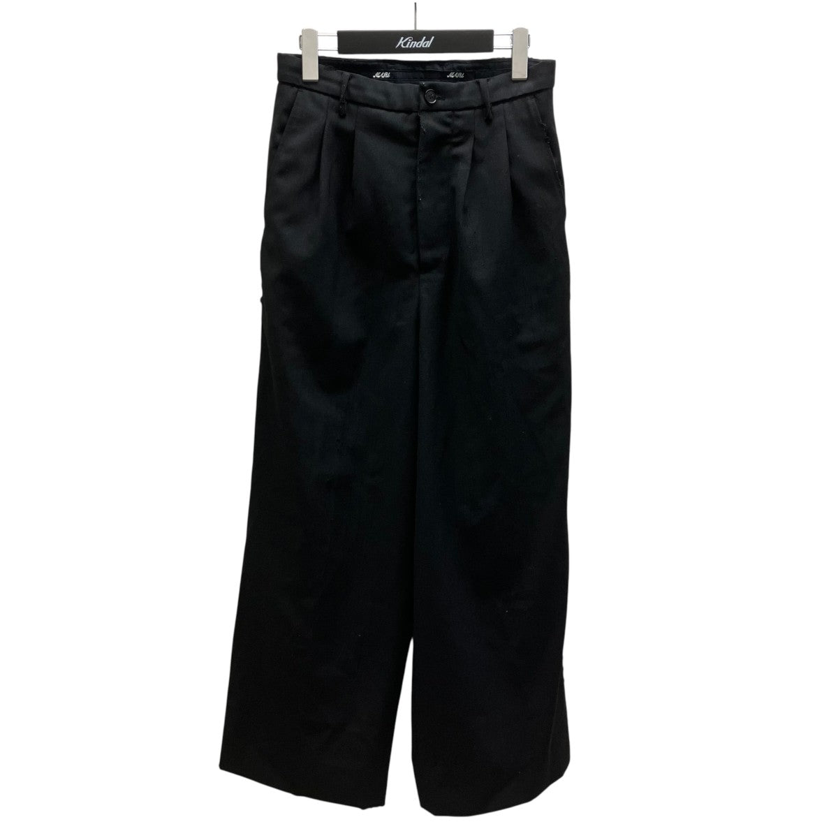 AGED CANVAS WIDE TROUSERS スラックス