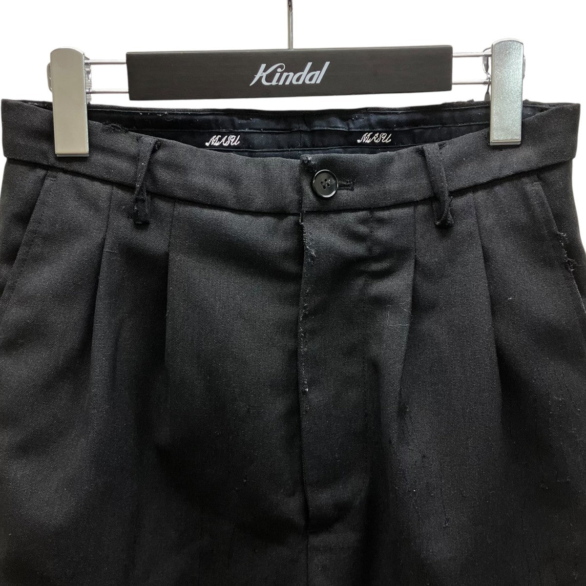 AGED CANVAS WIDE TROUSERS スラックス