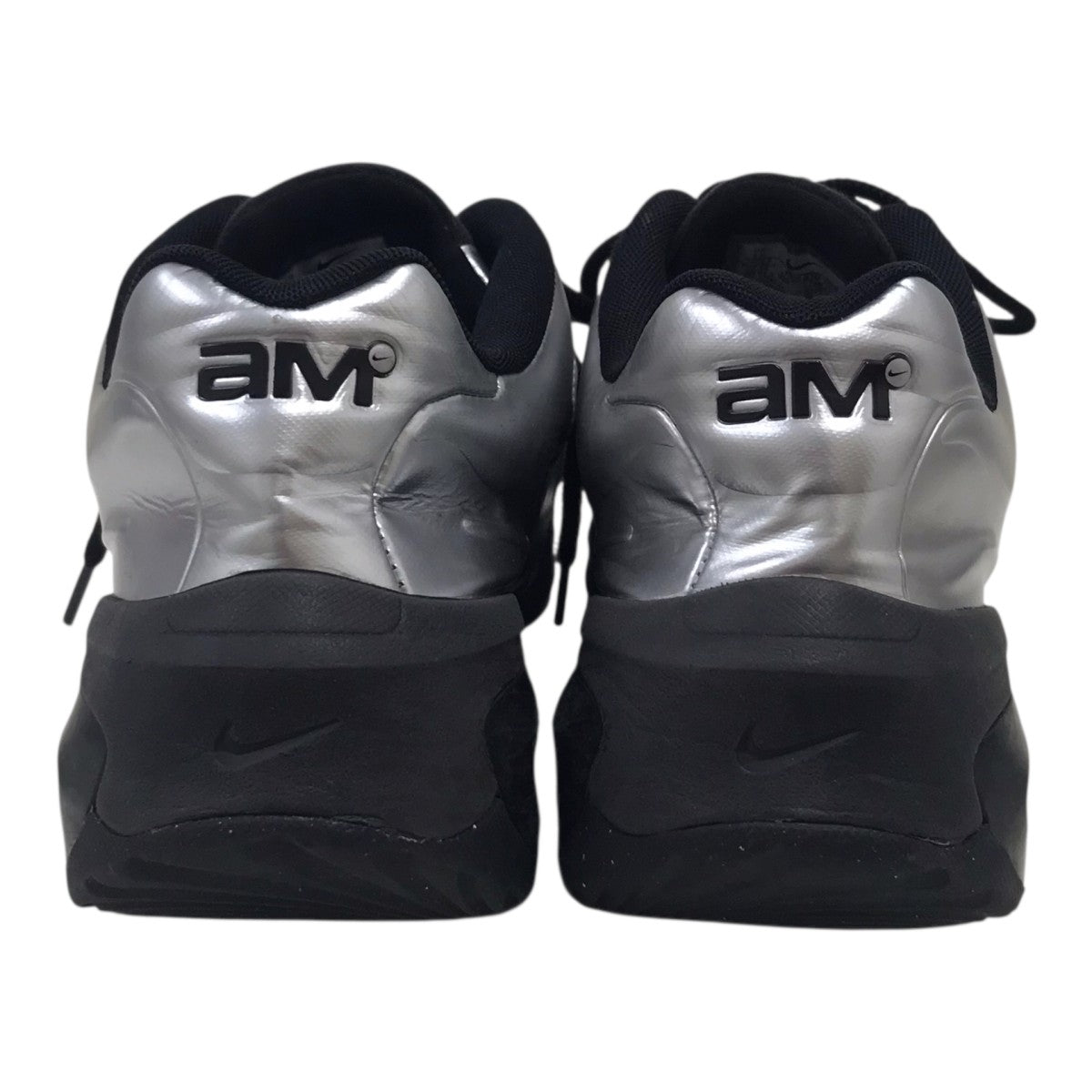 NIKE WMNS AIR MAX MUSE BLACK METALLIC SILVER ローカットスニーカー