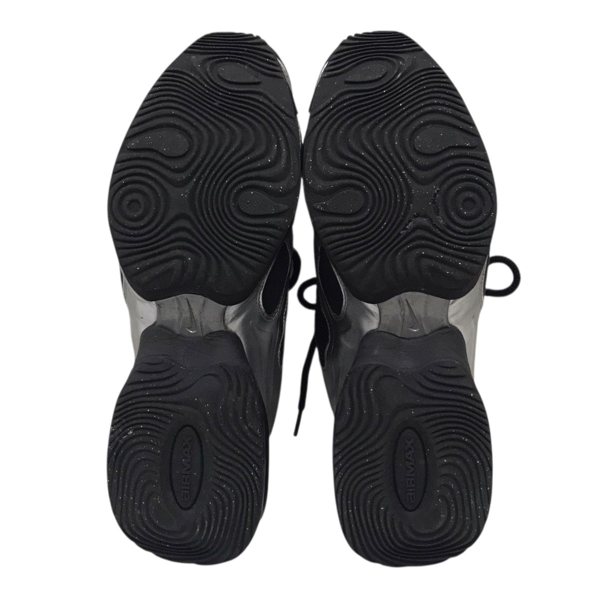 NIKE WMNS AIR MAX MUSE BLACK METALLIC SILVER ローカットスニーカー