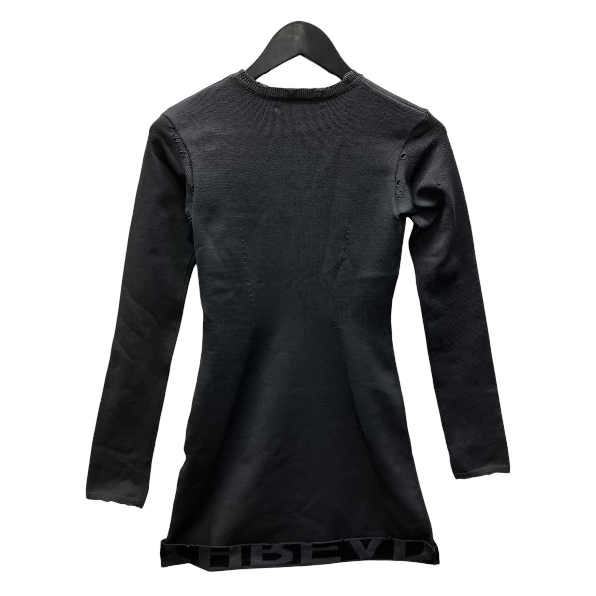S damage dress half logo 長袖カットソー