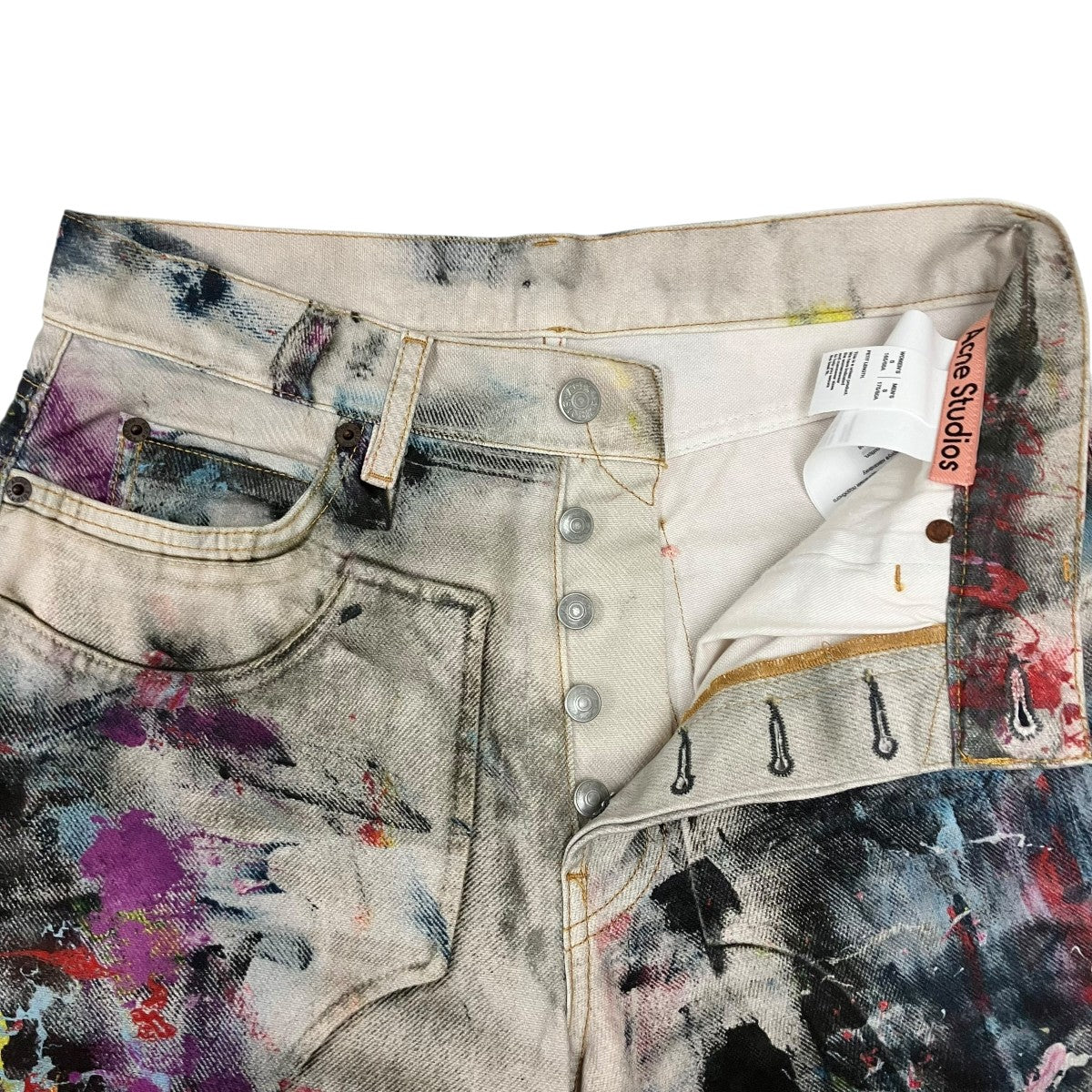 LOOSE FIT JEANS - 1981 転写プリントデニムパンツ