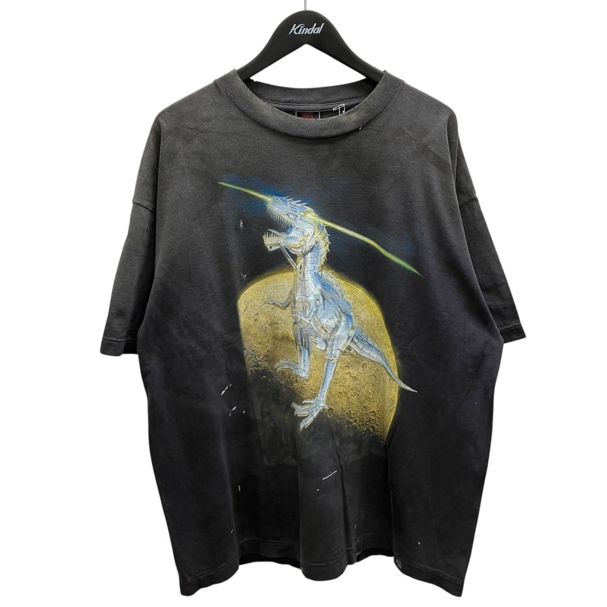 Hajime Sorayama SS TEE T-REX ヴィンテージ加工プリントTシャツ