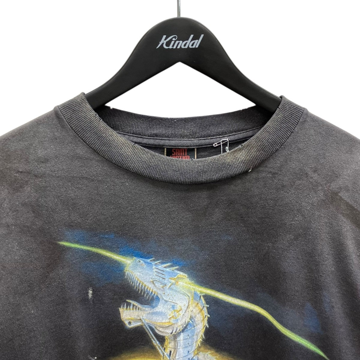 Hajime Sorayama SS TEE T-REX ヴィンテージ加工プリントTシャツ