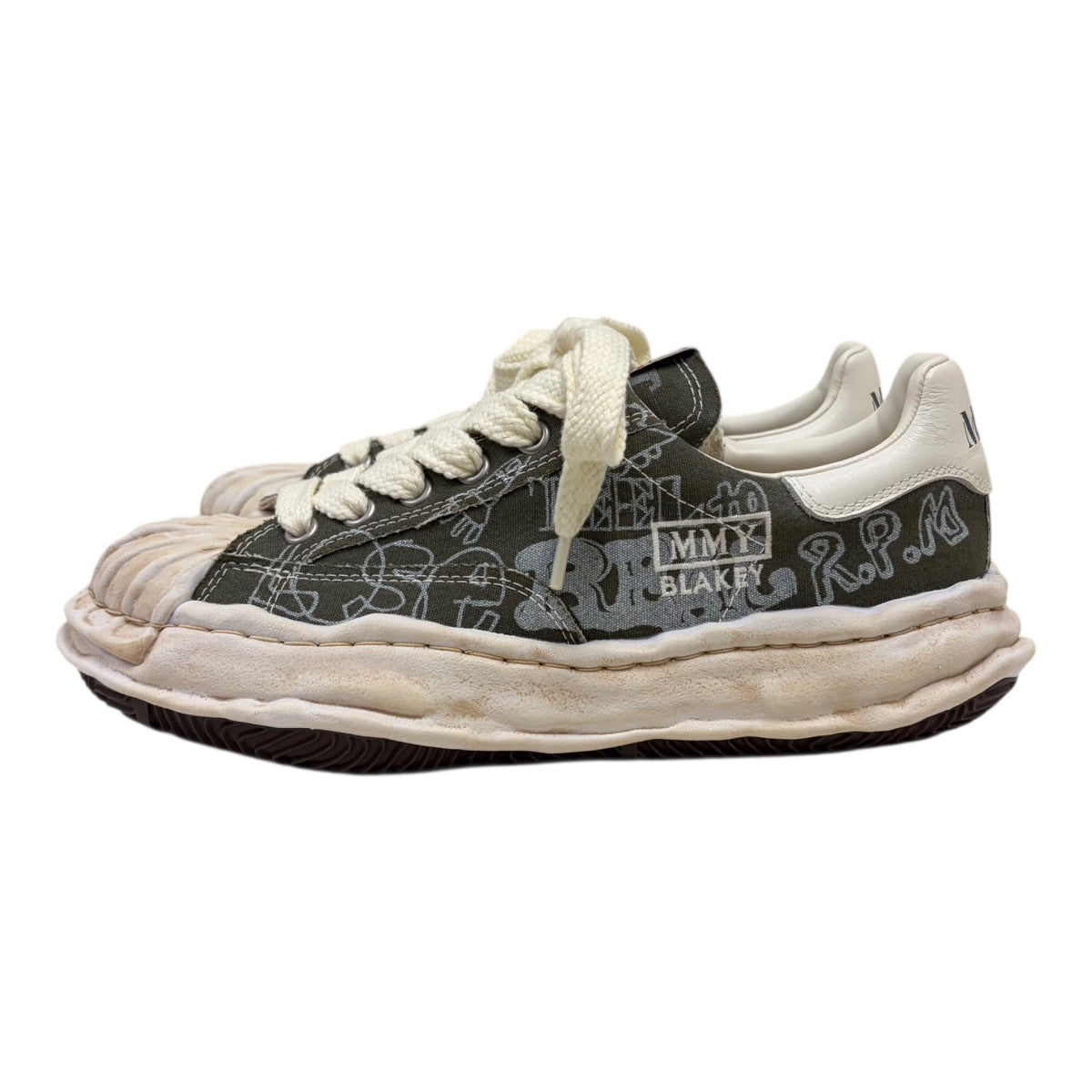 BLAKEY graffiti printed Low ブレイキーローカットスニーカー