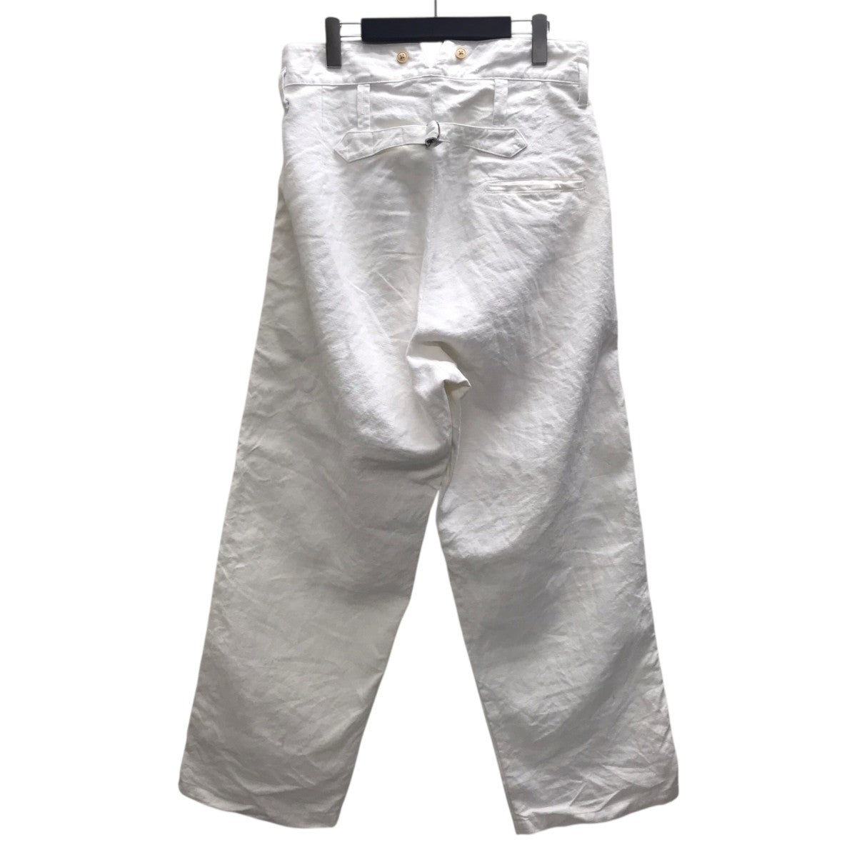 NIGEL CABOURN FRENCH WORK PANT HEMP CANVAS リネンパンツ 古着・中古-2枚目のアイテム画像