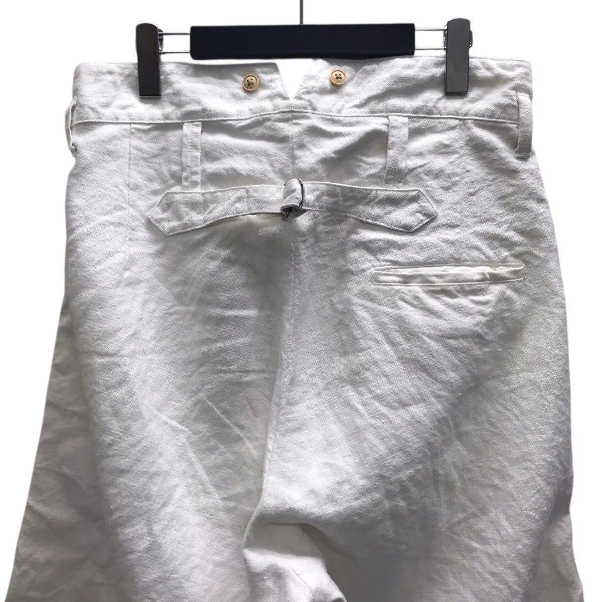 NIGEL CABOURN FRENCH WORK PANT HEMP CANVAS リネンパンツ 古着・中古-4枚目のアイテム画像