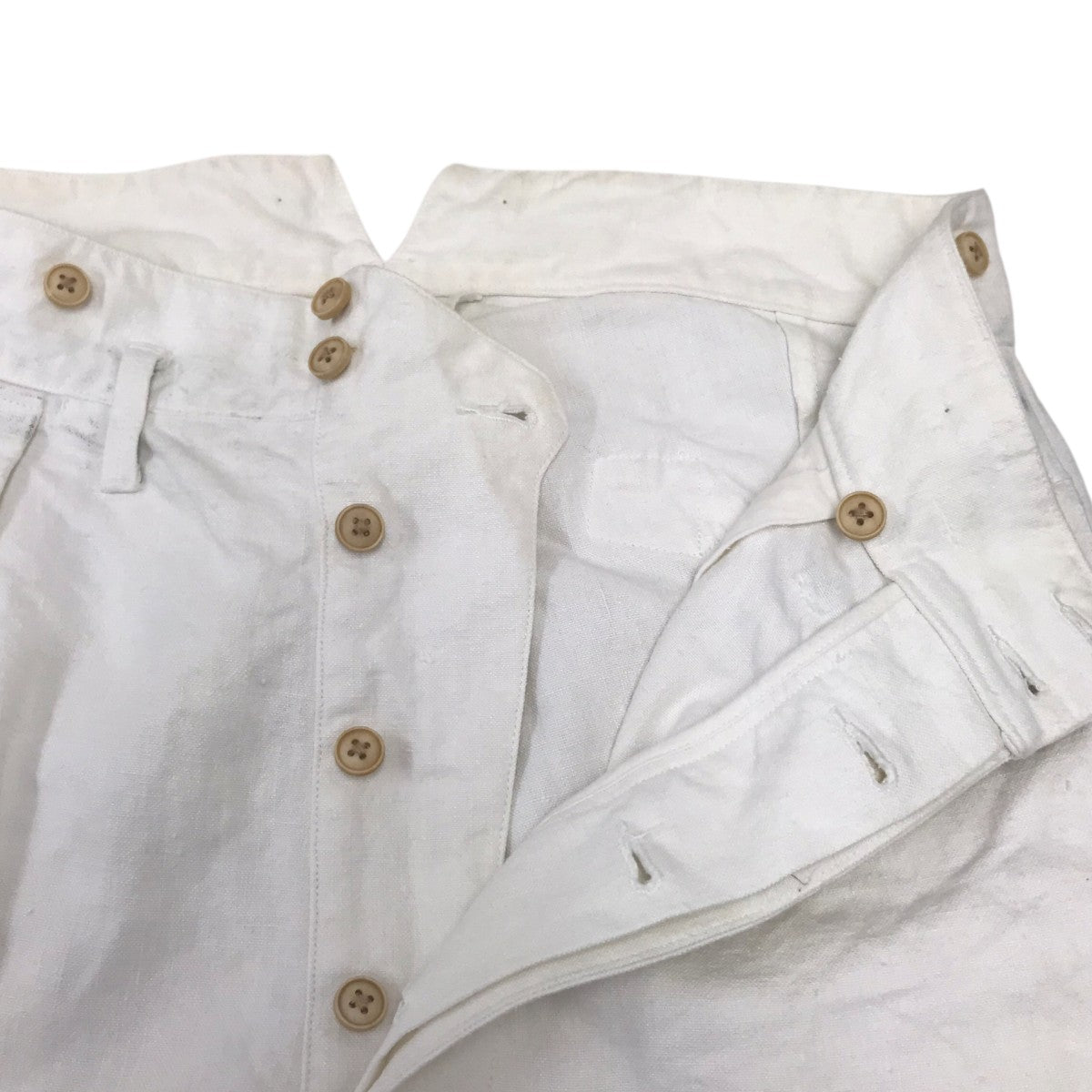 NIGEL CABOURN FRENCH WORK PANT HEMP CANVAS リネンパンツ 古着・中古-5枚目のアイテム画像