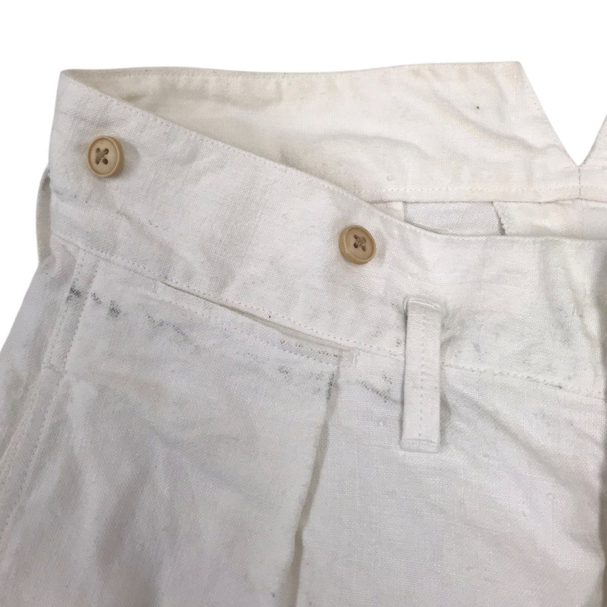 NIGEL CABOURN FRENCH WORK PANT HEMP CANVAS リネンパンツ 古着・中古-6枚目のアイテム画像