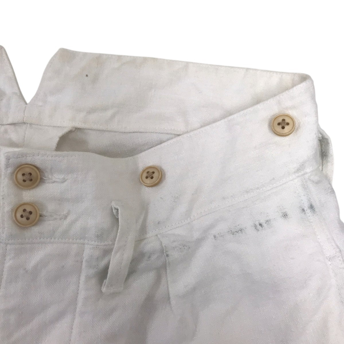 NIGEL CABOURN FRENCH WORK PANT HEMP CANVAS リネンパンツ 古着・中古-7枚目のアイテム画像