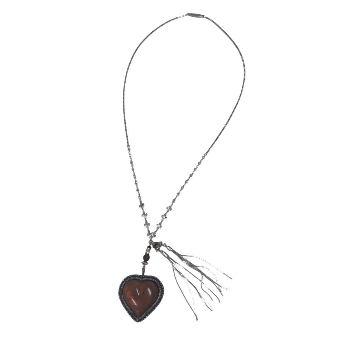 Reddish Brown heart necklaceハートモチーフネックレス