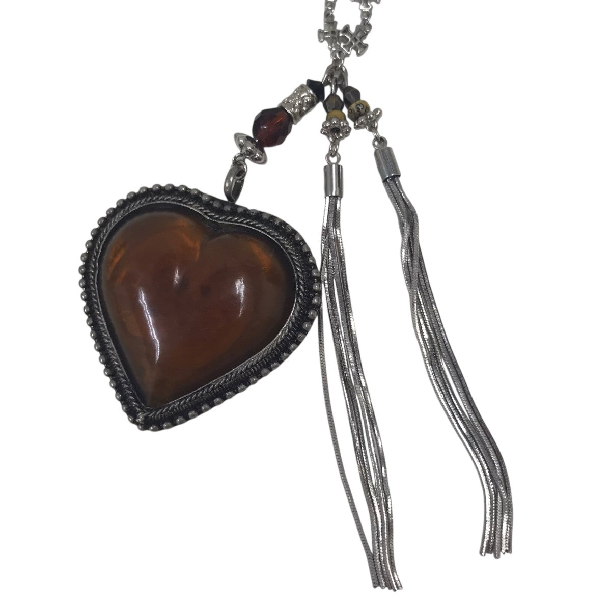 Reddish Brown heart necklaceハートモチーフネックレス