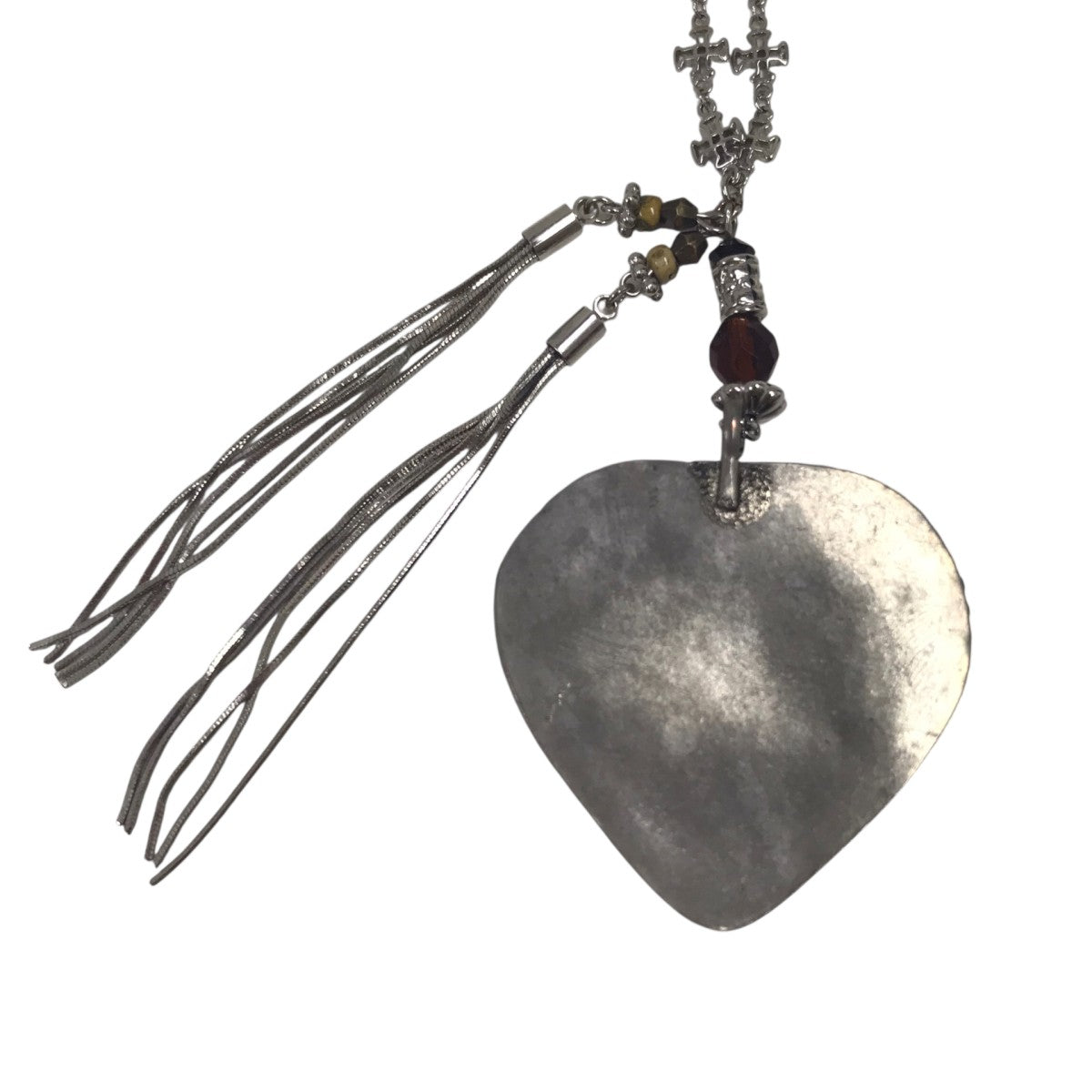 Reddish Brown heart necklaceハートモチーフネックレス