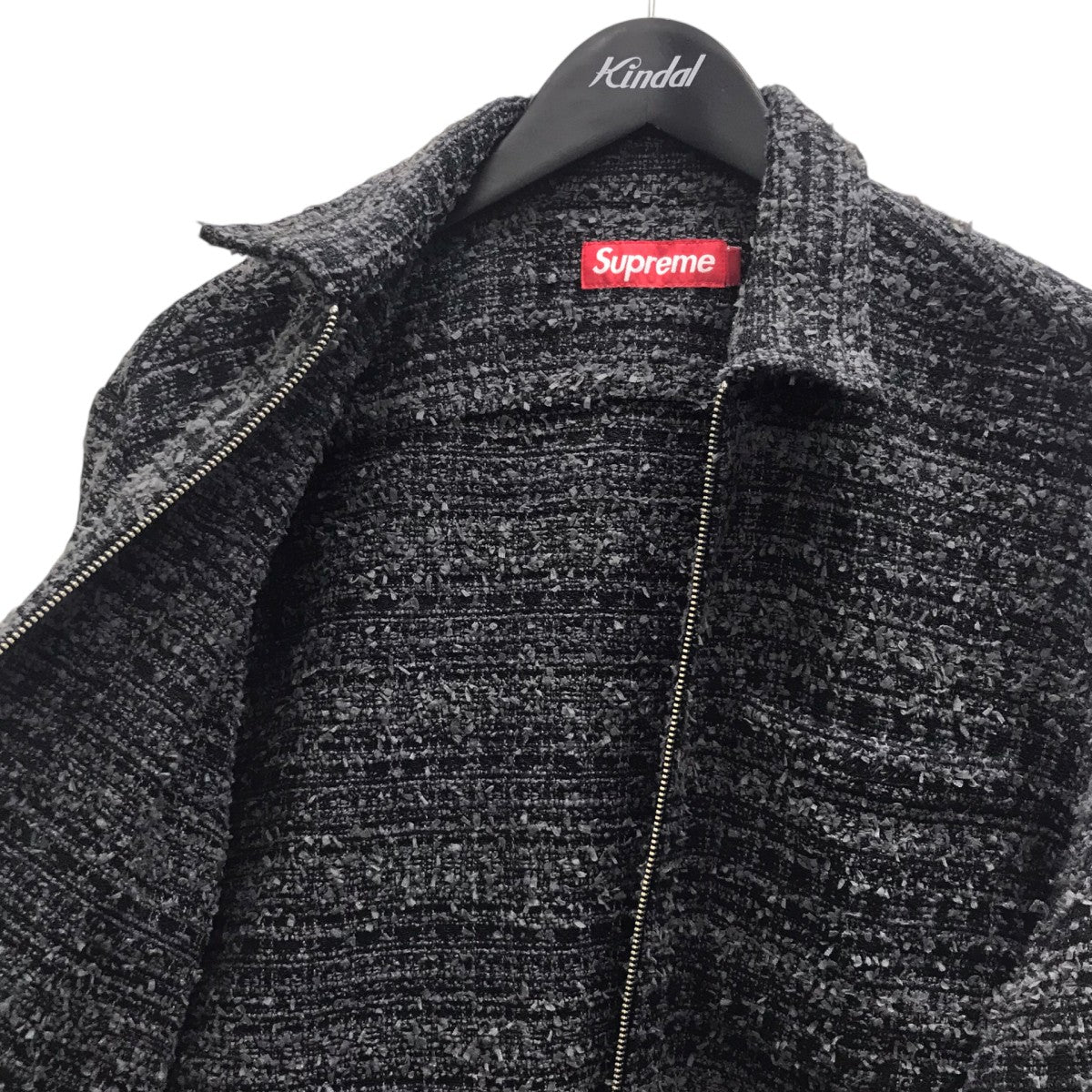 Supreme Boucle Zip Up Shirtジャケット 古着・中古-5枚目のアイテム画像