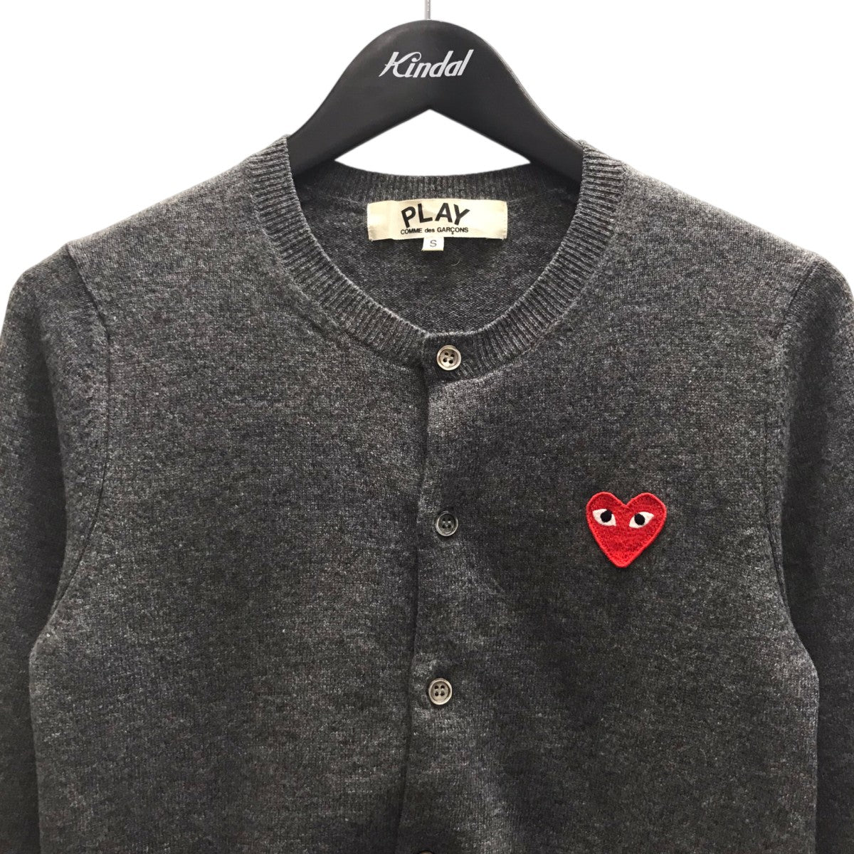 PLAY COMME des GARCONS ニットカーディガン 古着・中古-2枚目のアイテム画像