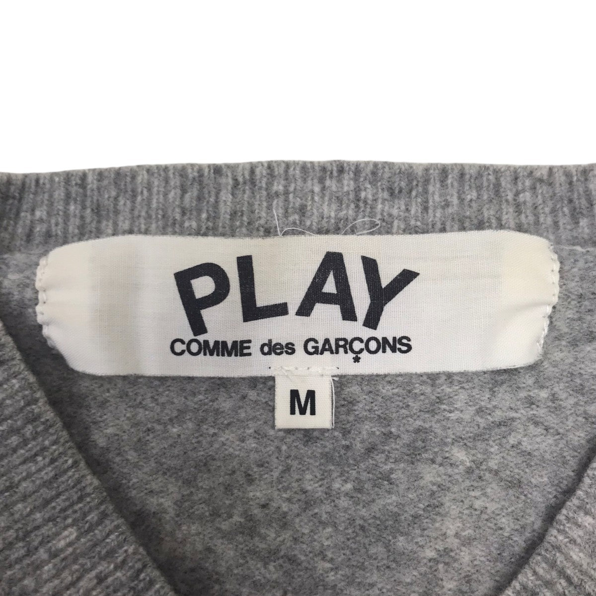 PLAY COMME des GARCONS Vネックニット 古着・中古-5枚目のアイテム画像