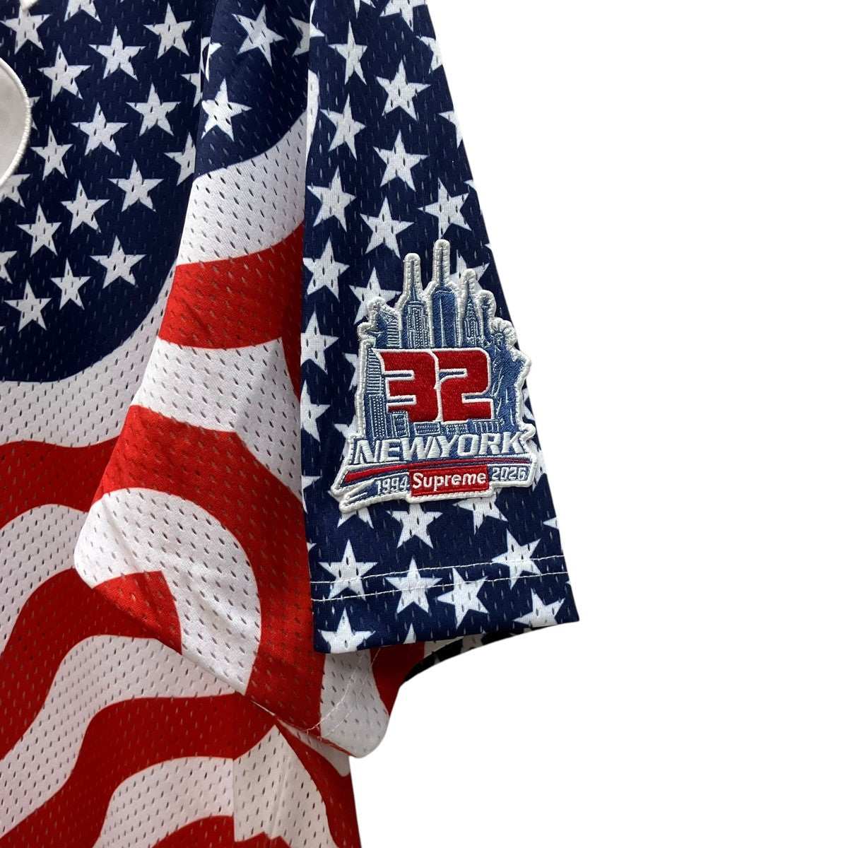 26SSShop S Logo Baseball Henley Flag - New Yorkベースボールシャツ
