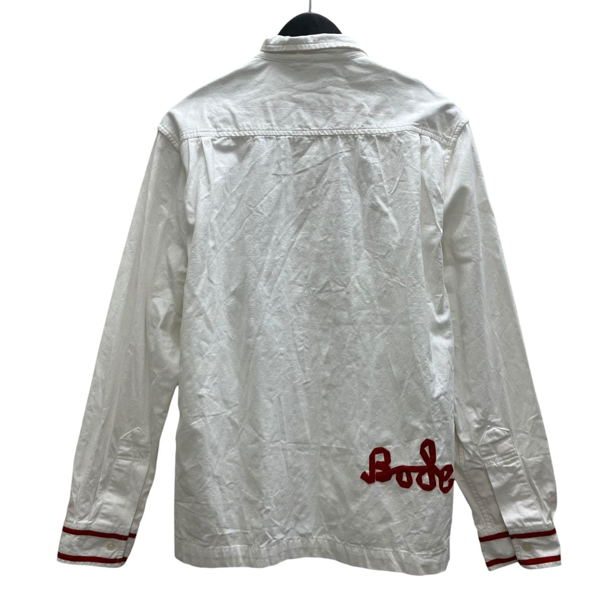 Embroidery Cotton Camp Collar Long Sleeve shirtエンブロイダリー長袖シャツ