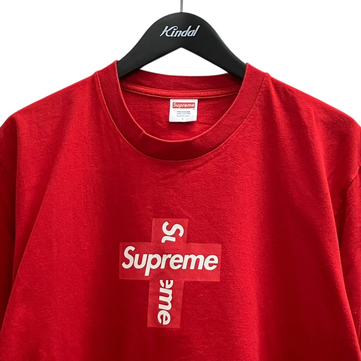 Cross Box Logo TeeプリントTシャツ