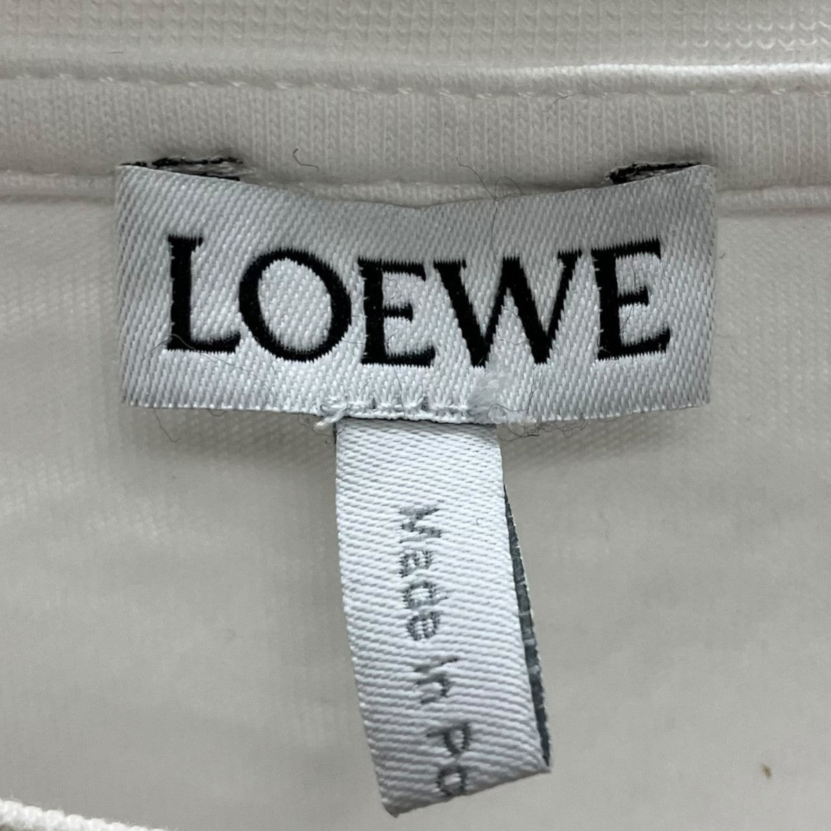 LOEWE(ロエベ) アナグラム刺繍Tシャツ H6109230CR ホワイト サイズ M