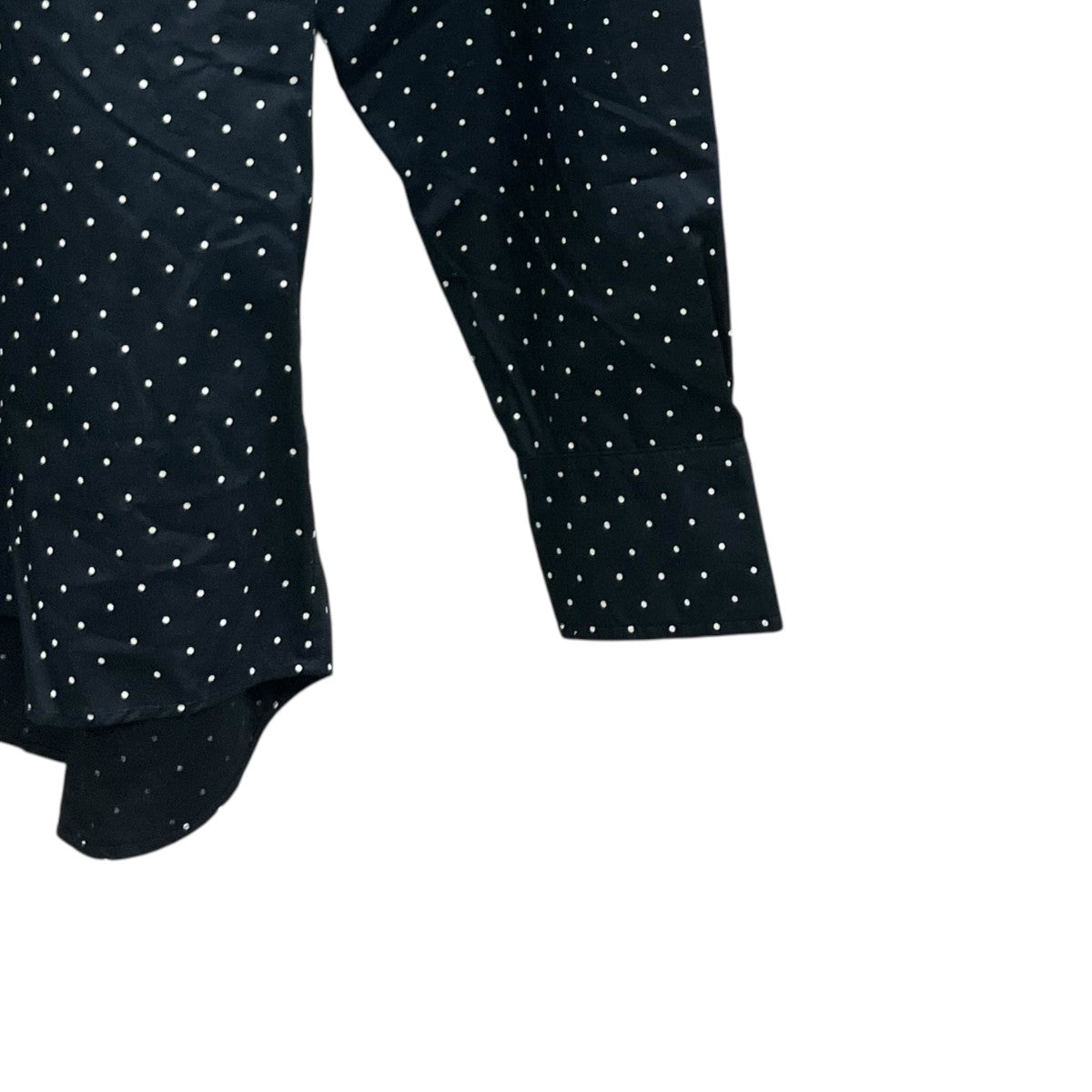 DOT BUTTON DOWN SHIRT ドット ボタン ダウン シャツ ネイビー ロングスリーブ 長袖