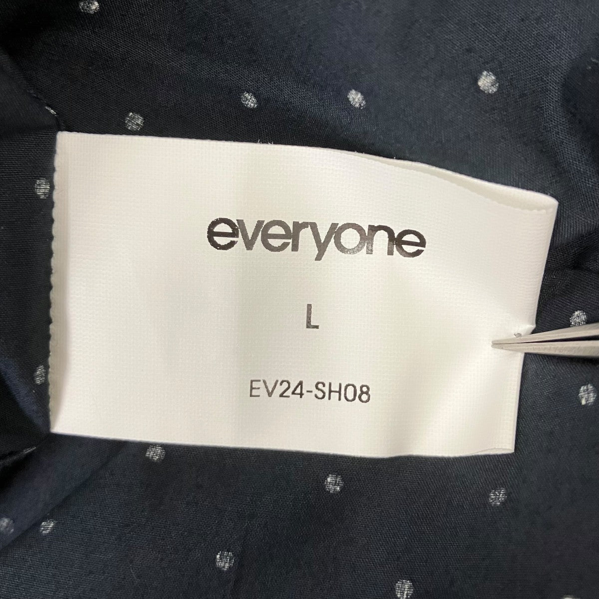 DOT BUTTON DOWN SHIRT ドット ボタン ダウン シャツ ネイビー ロングスリーブ 長袖