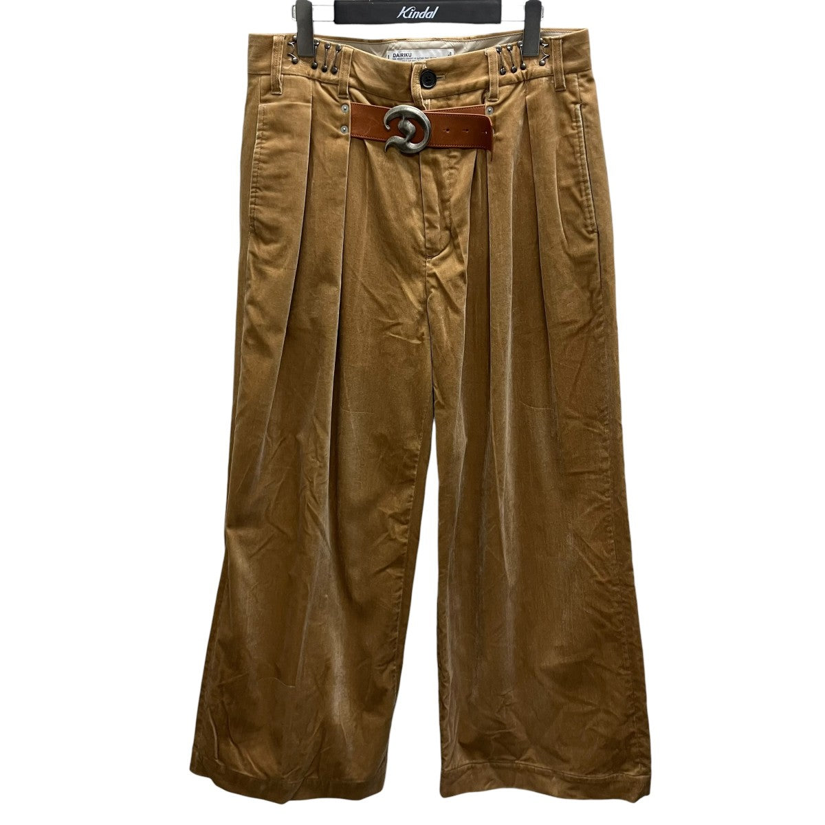 D Buckle Super Wide Chino Pants ベルテッドパンツ