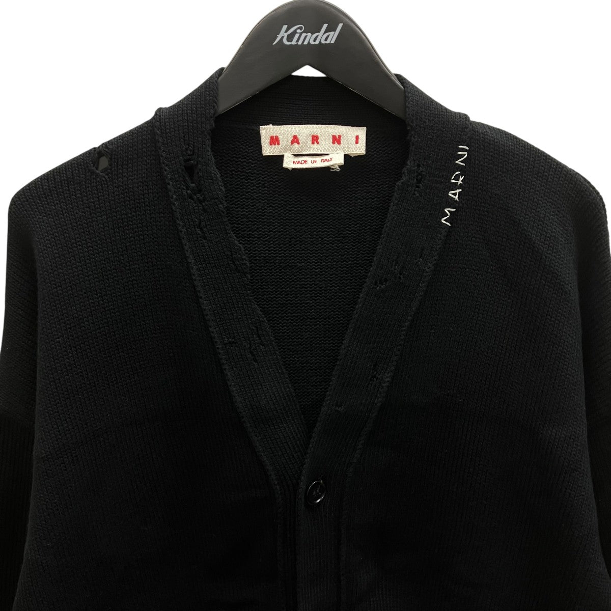 25SS コットン ダメージ カーディガン