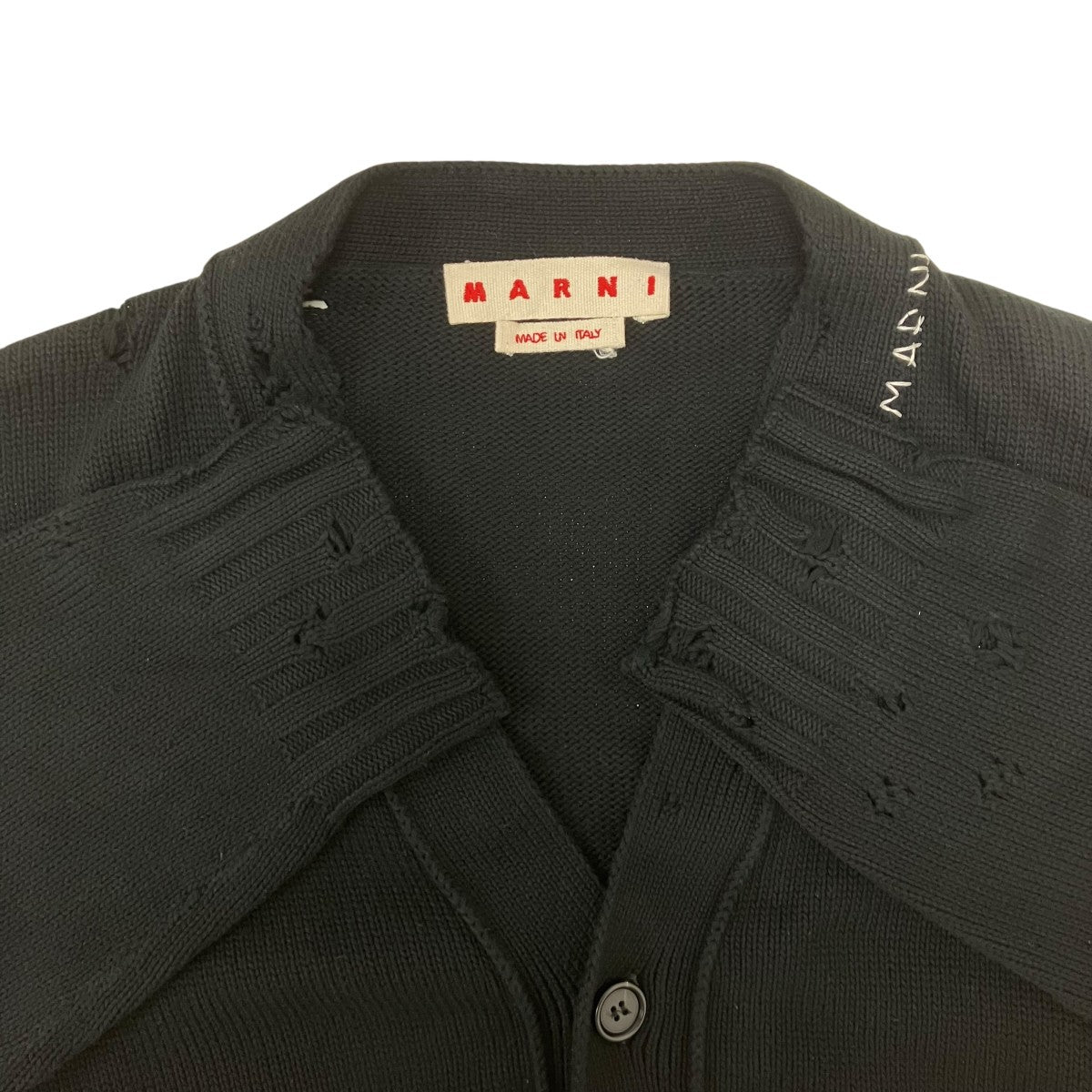 25SS コットン ダメージ カーディガン