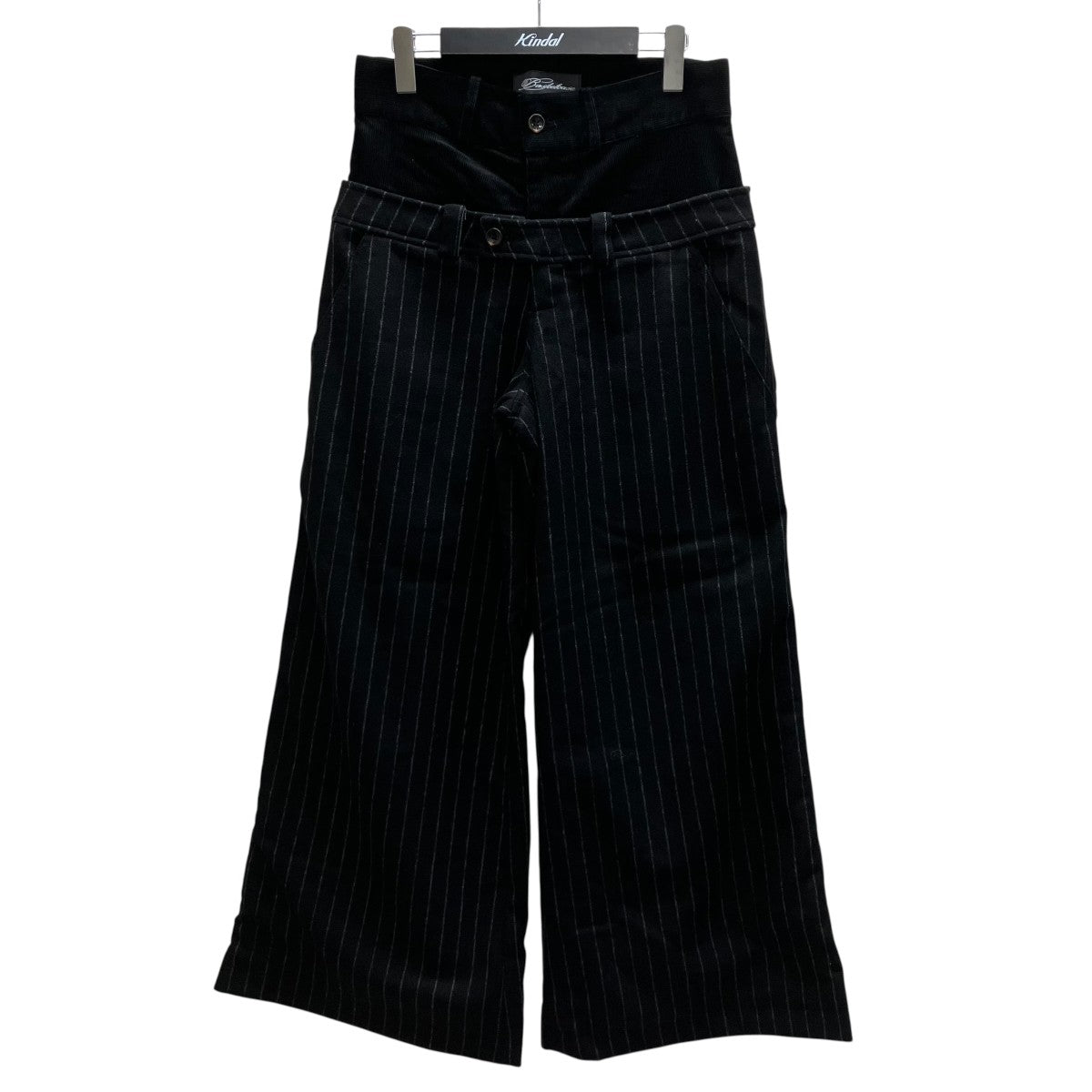 DOUBULE TROUSER PANTドッキングストライプパンツ